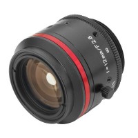 Kowa LM12JC5MC 2/3" 12mm F2.8 Manual Iris C-Mount Lens, Compact & Ruggedized Design, 5 Megapixel